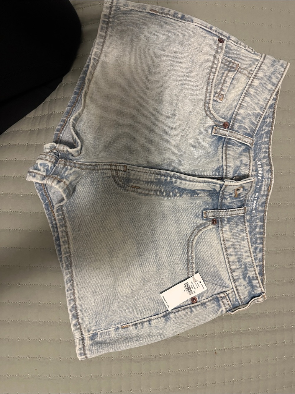 Old Navy Light Blue High-Rise Denim Shorts